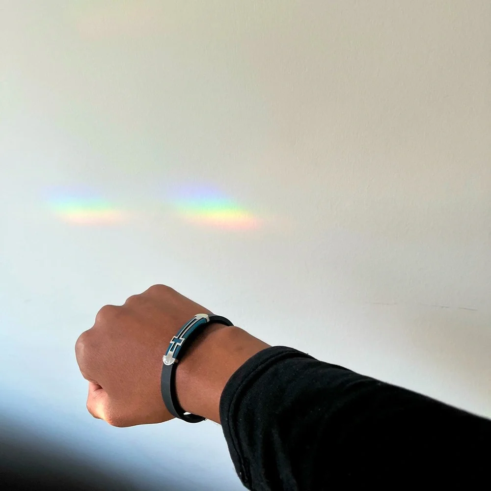 Black Smart Christ Bracelet
